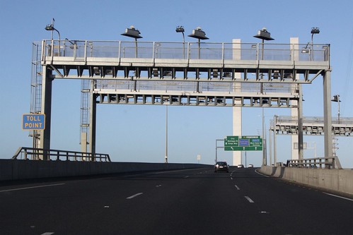 CityLink toll point on the Bolte Bridge southbound