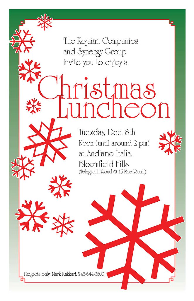 Invite Christmas Luncheon a photo on Flickriver