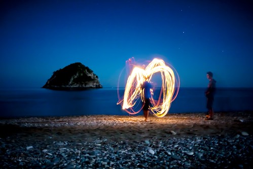 longexposure sky lightpainting blur beach water night toy fire published greece flame poi evia εύβοια hiliadou χιλιαδού