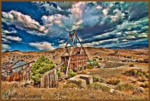abandoned clouds landscape decay nevada weathered aged enhanced hdr highdynamicrange digitalphotography silvercity goldhill flickrphoto greatbasindesert mineworkings canon50d brentoncooper adobecs5 comstockmineruin