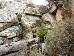 Punta di a Cuperchjata : anfractuosité rocheuse sous le sommet sans traces d'utilisation