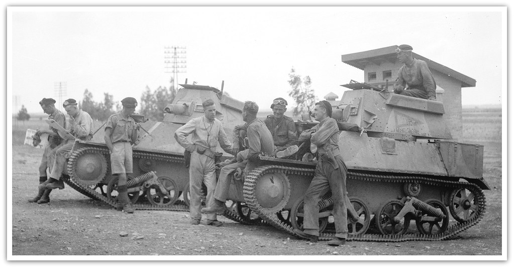 British Army Vickers Light tanks in Palestine - circa 1936