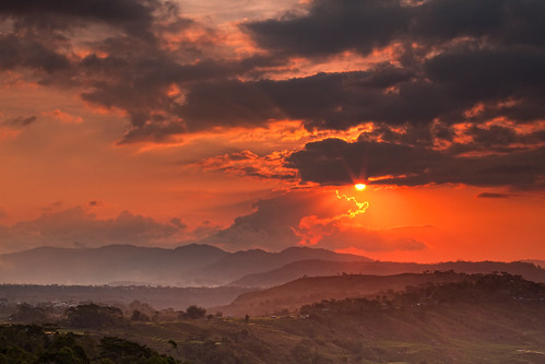 travel sunset mountains flores indonesia day cloudy ricefield ruteng manggarai karot eastnusatenggara golocuru