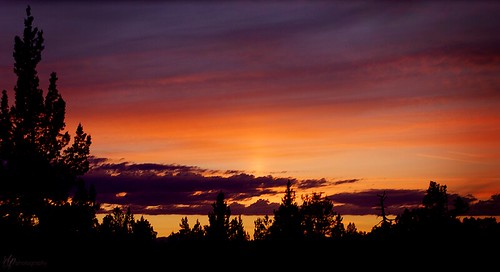 blue sunset sky orange clouds sunrise purple