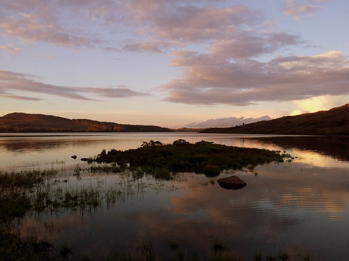 park uk sunset sky water landscape scotland national loch galloway bradan