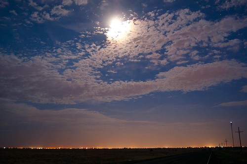 sunset clouds texas prairie lubbock
