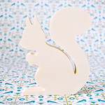 Wooden squirrel for decorating