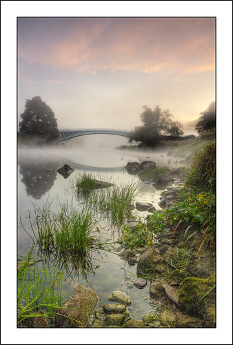 morning bridge light cloud mist reflection wales sunrise river dawn rocks wye wyevalley bigsweir bigsweirbridge