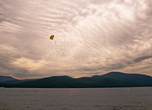 lake mountains water clouds skyscape landscape boat cloudy lakegeorge parasail sigma1770os