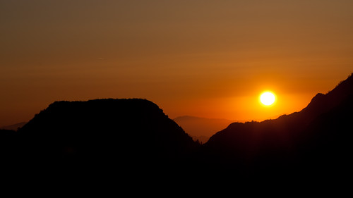 california sunset mountain silhouette 100mm mountwilson