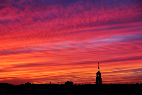 madrid sunset clouds spain steeple nubes puestadesol núvols postadesol vicálvaro santamaríalaantigua gi1110