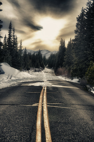 road winter mountain nikon hdr flickraward d7000