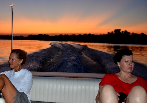 blue light sunset orange night river boats nikon arkansas