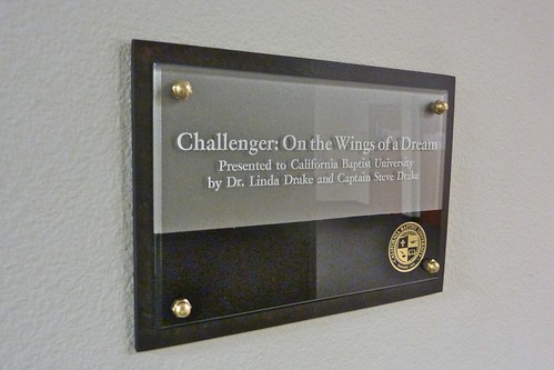 Calif. Baptist Univ. plaque