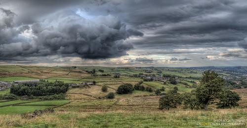 trees sky clouds landscape evening countryside nikon village dramatic stormy farmland hills valley fields farms hdr holmemoss holme holmevalley buidings 3xp tonemapped handheldhdr nikond5100