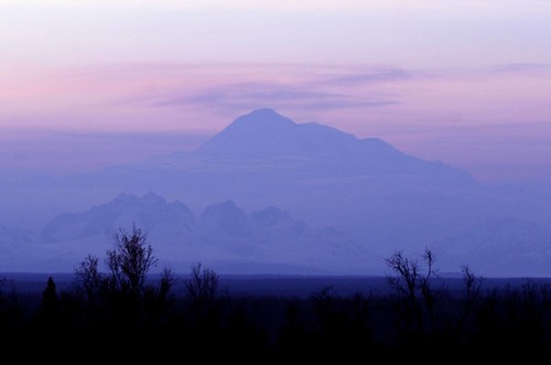 sunset mountains silhouette alaska clouds dusk talkeetna denali mtmckinley