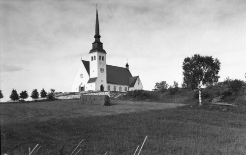 blackandwhite bw church landscape sweden hill 1917 kyrka 1937 svartvitt åmot gästrikland ganilsson mårtensjöbäck