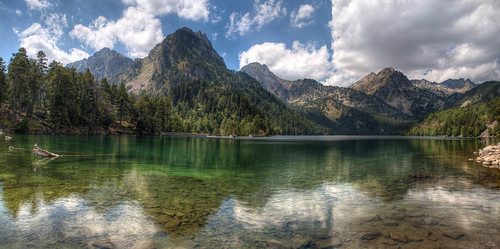 mountain reflection motif landscape lago spain paisaje panoramica reflejo montaña technique esp aigüestortes lleida tecnica motivo espot parcnatural santmaurici