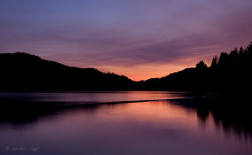 longexposure pink sunset summer lake water washington dusk smoke forestfire merwinlake