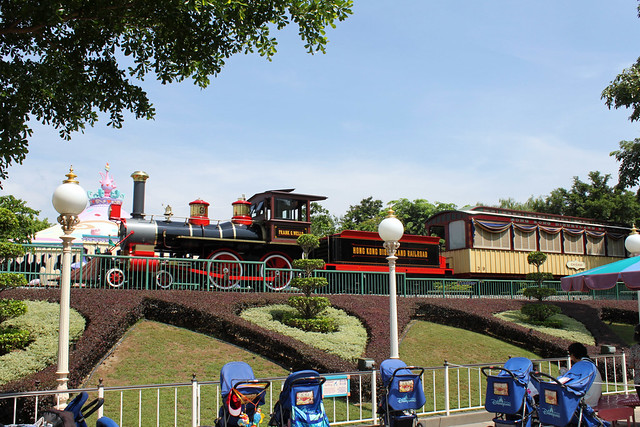 The Railroad as seen from "it's a small world" plaza