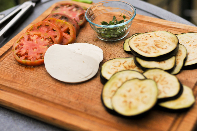 Grilled Eggplant Caprese