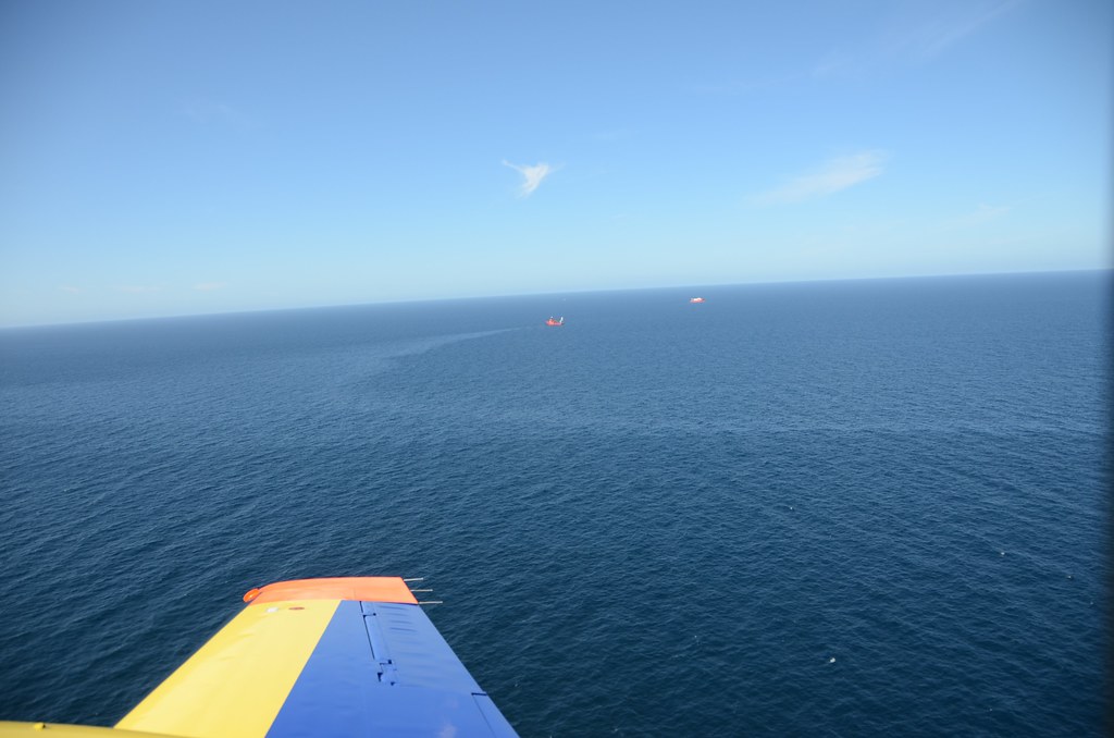 Oil slick in North Sea