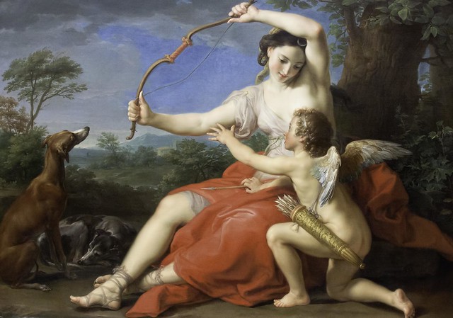Pompeo Girolama Batoni: Diana and Cupid