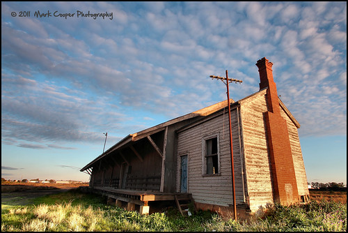 old building abandoned clouds sunrise canon railway australia nsw outback disused 2711 hay plains efs1022mm 550d t2i hayplains haynsw eos550d markcooperphotography