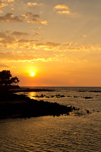 ocean travel sunset vacation usa nature beauty landscape hawaii view sightseeing hilton waikoloa canon60d