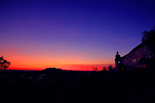 sunset germany twilight cathedral dusk bluehour freising