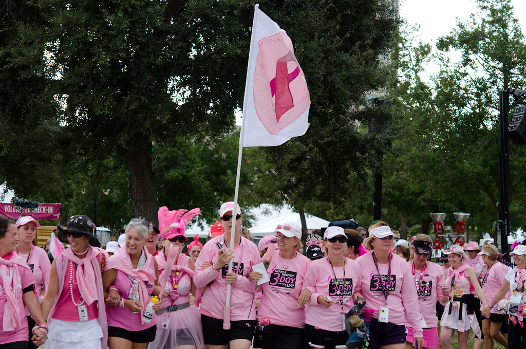 Teams Lined up - Ready to Walk to the Closing Ceremonies,  #the3day 60 mile Walk for Breast Cancer