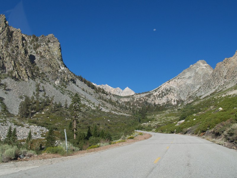 Onion Valley Road - Moon over Onion Valley