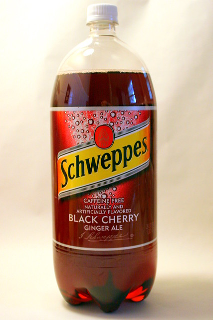 Brent&amp;#39;s Soda Blog: Schweppes Black Cherry Ginger Ale two-liter from 2011