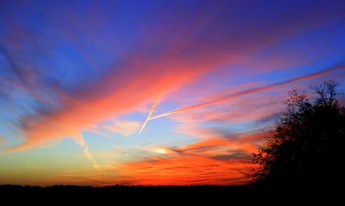 pink november blue sunset sky orange yellow tn clarksville 2011