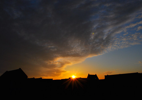 sunset sky scenery amersfoort sunflare markenhaven