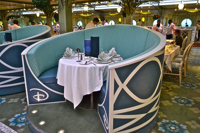 dinning areas of the fantasy disney cruise