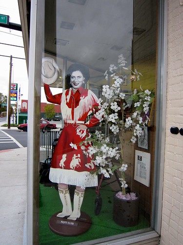 Patsy Cline Window Gaunt's Drug Store Winchester VA Window Patsy Cline