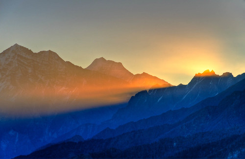 india mountain sunsets uttaranchal hdr hdri joshimath ind naturelandscape