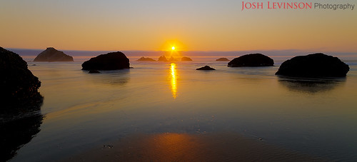 travel usa beach water oregon landscapes bandon sunrisesunset
