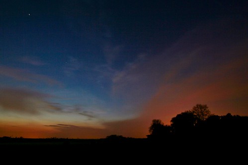 blue sky orange cloud silhouette night landscape iphotooriginal 365project iphotoconverted 3652011