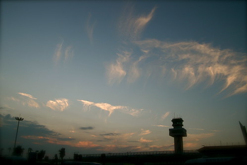 sunset sky cloud airport jeju 제주 하늘 구름 노을