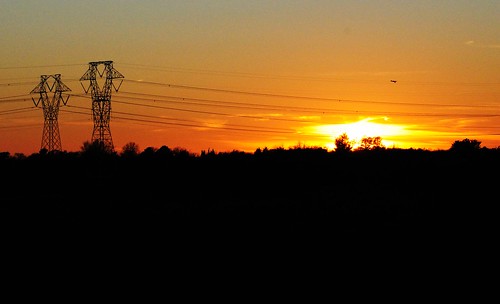 sunset silhouette virginia industrial