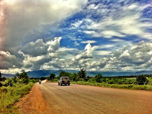 road clouds landscape cambodia kampot iphoneography
