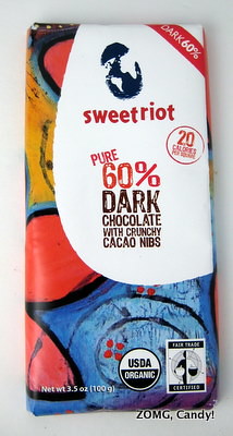Sweetriot Chocolate - Pure 60% Dark Chocolate Bar