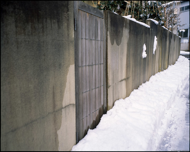 壁の雪