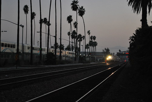 california sunset train riverside missioninn