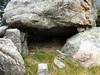 Trace vers Bocca Cilindinu : abri-grotte sous le col N (Bocca Samulaghja ?)