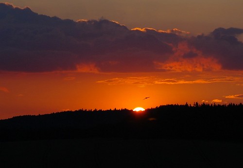 sunset poland lower silesia bolkow