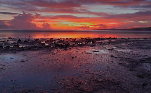 colors sunrise dawn philippines surigao caraga bisligbay