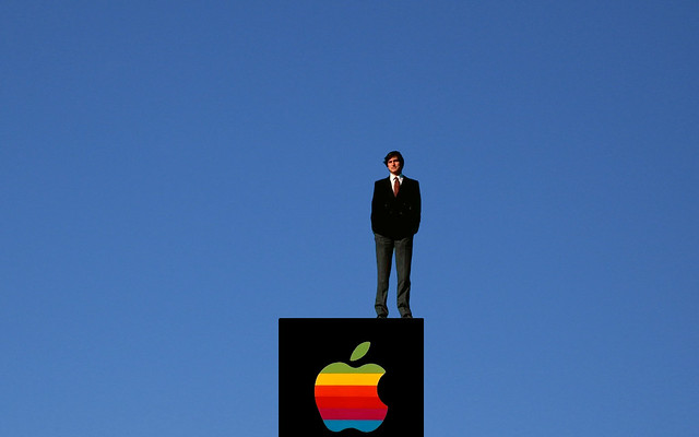 Steve Jobs and the clear blue sky by Sigalakos